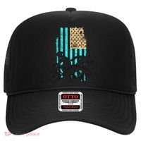 Usa Flag Triathlon Great Gift Swim Bike Run Hat thumb 0