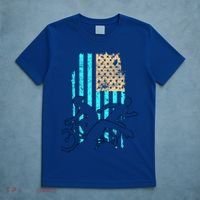 Usa Flag Triathlon Great Gift Swim Bike Run T-Shirt thumb 5