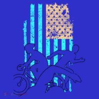 Usa Flag Triathlon Great Gift Swim Bike Run Kids Sweatshirt thumb 2