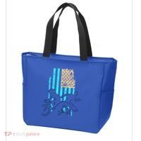Usa Flag Triathlon Great Gift Swim Bike Run Tote Bag thumb 3