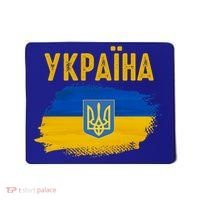 Ukraine Flag Trident Cyrillic Font Patriotic Ukrainians Gift Mousepad thumb 0