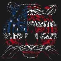 USA Flag Tiger Patriotic Independence Day 4th Of July Women's Tank Top thumb 5