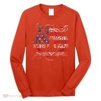 USA Flag Tiger Patriotic Independence Day 4th Of July Long Sleeve Shirt thumb 0