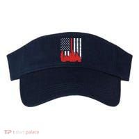 USA Flag Thin Red Line Forest Fire Wildland Firefighter Gift Visor thumb 0