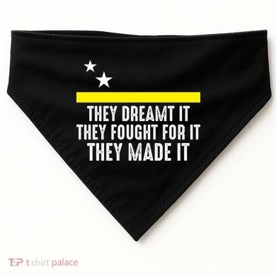 Uracao Flag They Dreamed It Fought For It USA-Made Doggie Bandana