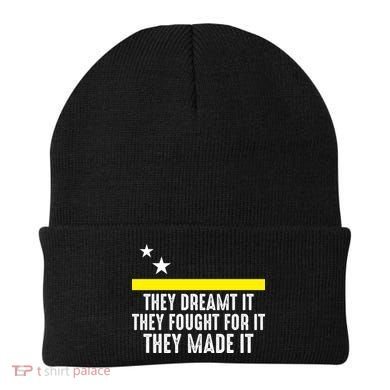 Uracao Flag They Dreamed It Fought For It Beanie