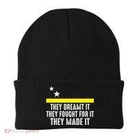 Uracao Flag They Dreamed It Fought For It Beanie thumb 0