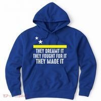 Uracao Flag They Dreamed It Fought For It Hoodie thumb 0