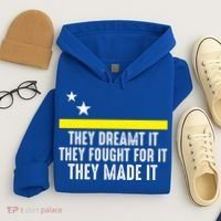 Uracao Flag They Dreamed It Fought For It Hoodie thumb 4