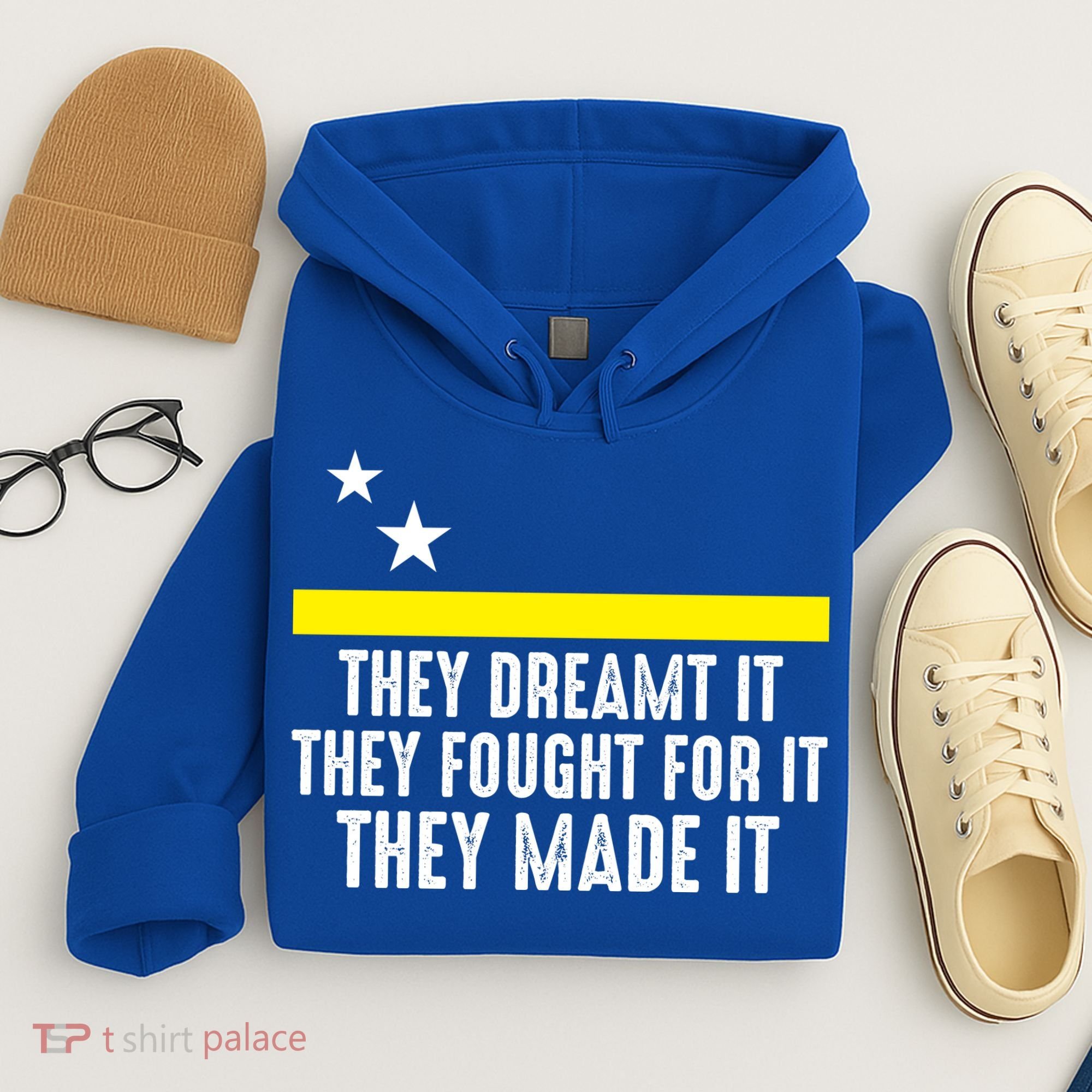 Uracao Flag They Dreamed It Fought For It Hoodie