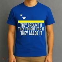 Uracao Flag They Dreamed It Fought For It T-Shirt thumb 3