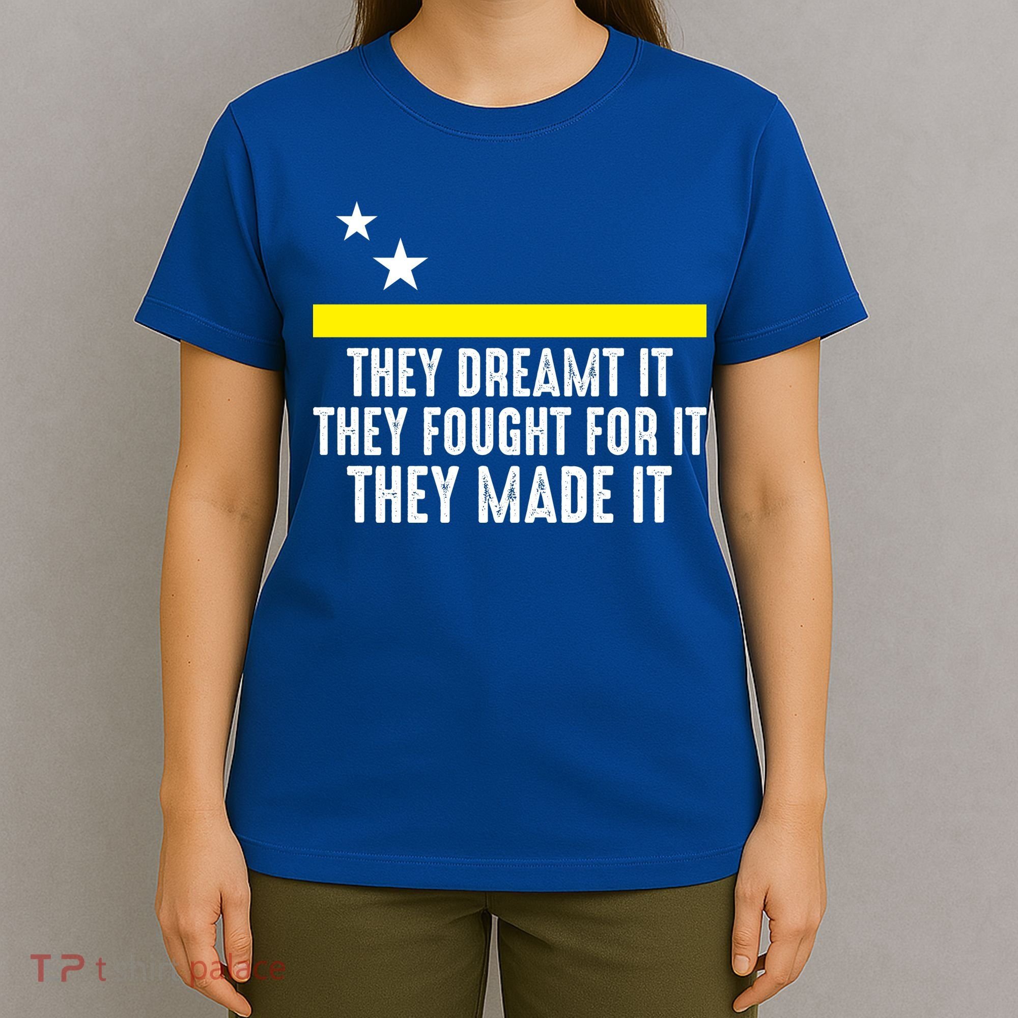 Uracao Flag They Dreamed It Fought For It T-Shirt