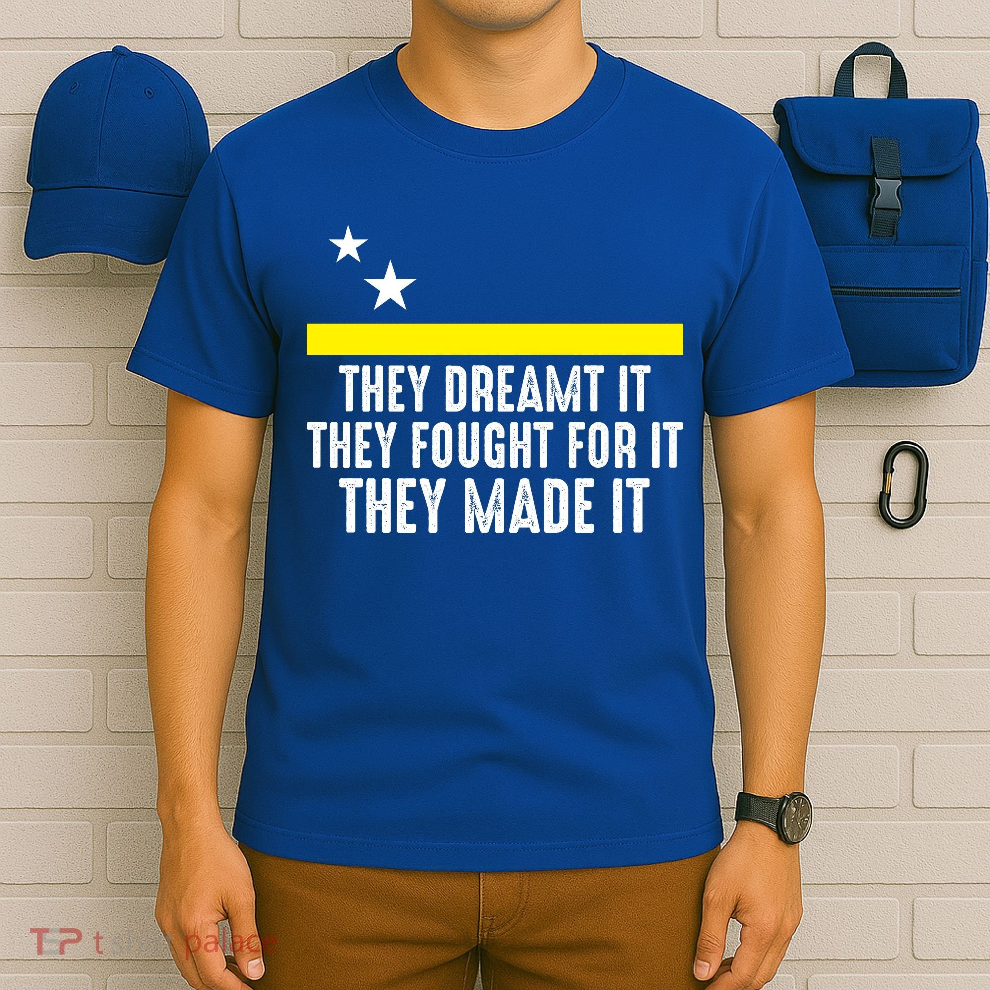 Uracao Flag They Dreamed It Fought For It T-Shirt