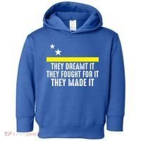 Uracao Flag They Dreamed It Fought For It Toddler Hoodie thumb 0
