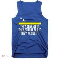 Uracao Flag They Dreamed It Fought For It Tank Top thumb 0