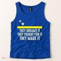 Uracao Flag They Dreamed It Fought For It Tank Top thumb 2