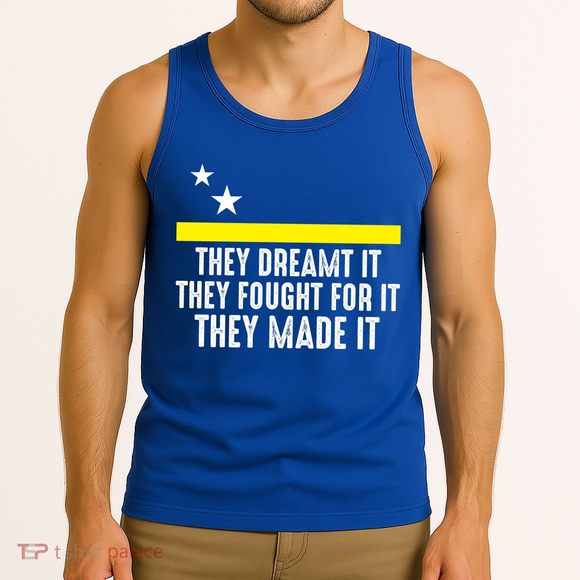 Uracao Flag They Dreamed It Fought For It Tank Top