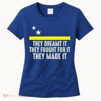 Uracao Flag They Dreamed It Fought For It Women's T-Shirt thumb 0