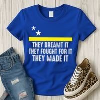 Uracao Flag They Dreamed It Fought For It Women's T-Shirt thumb 3