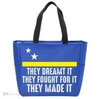 Uracao Flag They Dreamed It Fought For It Tote Bag thumb 0