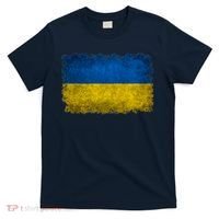 Ukraine Flag Ukrainian Ukraine Pride Vintage FLag T-Shirt thumb 0