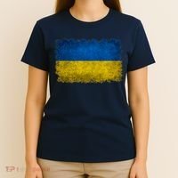Ukraine Flag Ukrainian Ukraine Pride Vintage FLag T-Shirt thumb 4