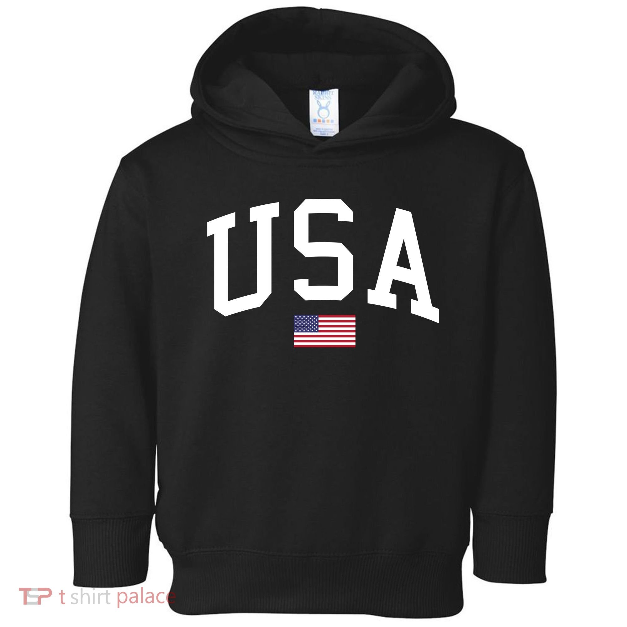 USA Flag Toddler Hoodie