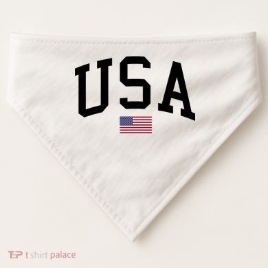 USA Flag USA-Made Doggie Bandana