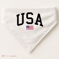 USA Flag USA-Made Doggie Bandana thumb 0