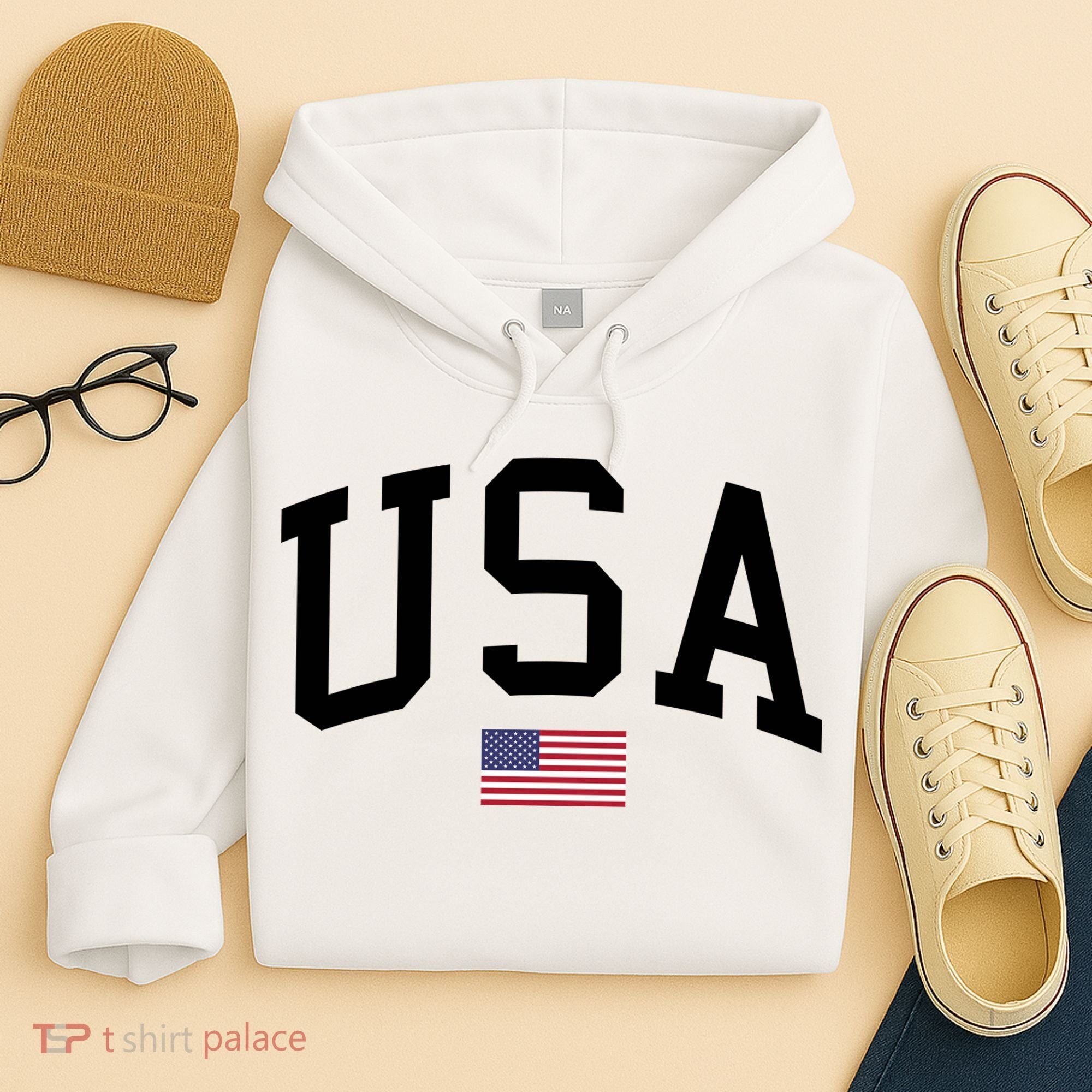 USA Flag Hoodie