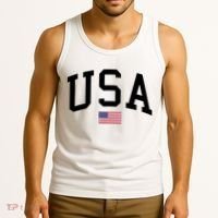 USA Flag Tank Top thumb 3