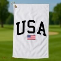 USA Flag Golf Towel thumb 1