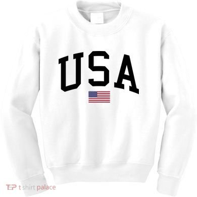 USA Flag Kids Sweatshirt