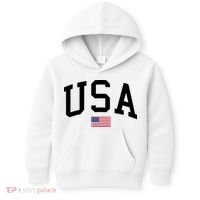 USA Flag Kids Hoodie thumb 0