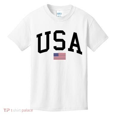 USA Flag Kids T-Shirt