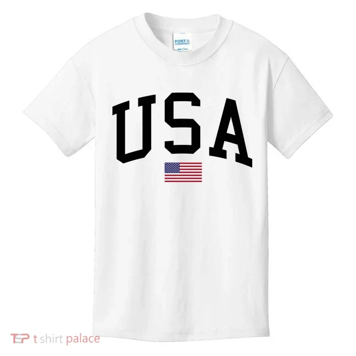 USA Flag Kids T-Shirt