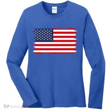 USA Flag Women's Long Sleeve Shirt