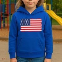 USA Flag Kids Hoodie thumb 3