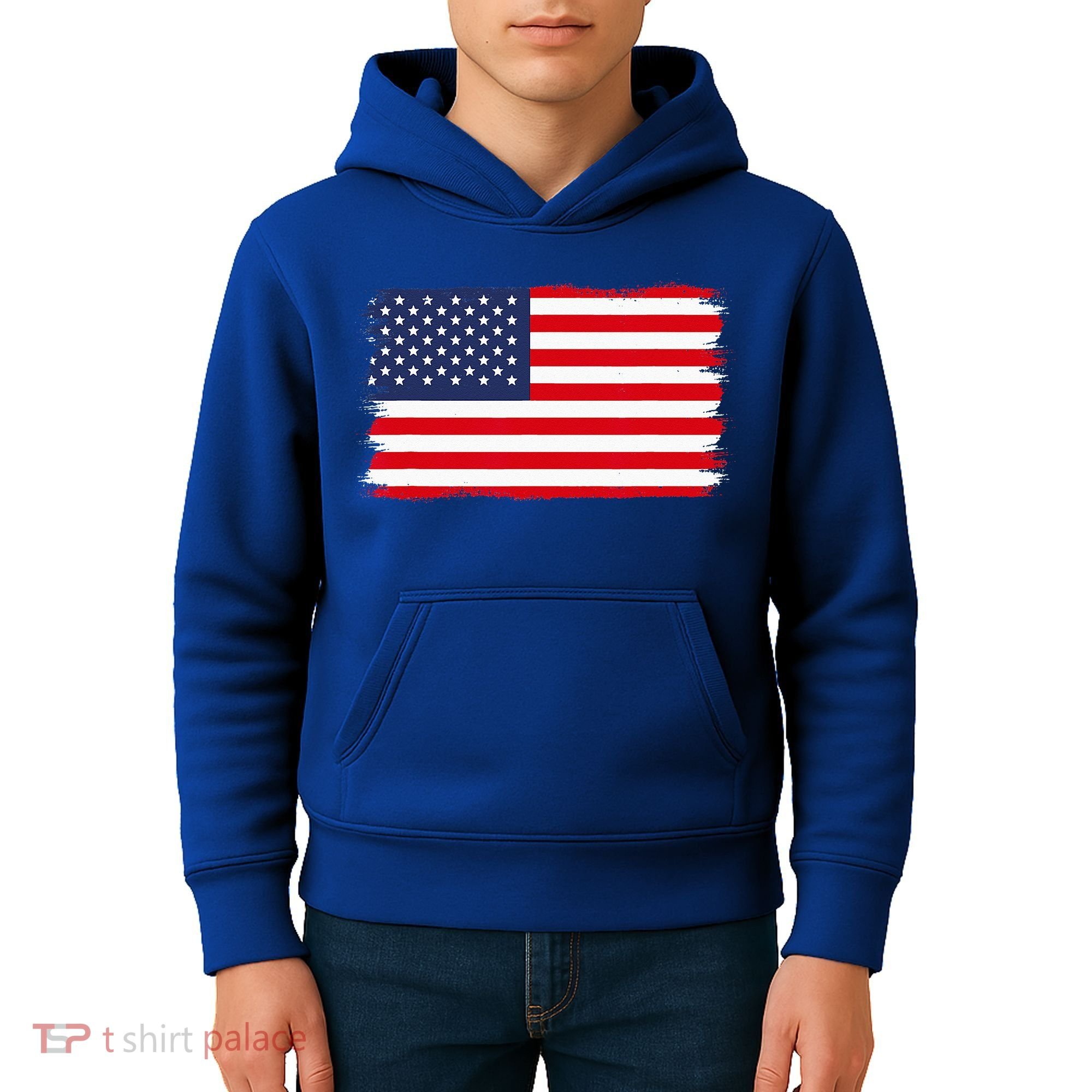 USA Flag Kids Hoodie