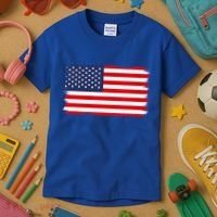 USA Flag Kids T-Shirt thumb 3