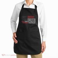 Us Flag Unmasked Unmuzzled Unvaccinated Unafraid Apron thumb 2