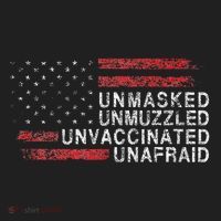 Us Flag Unmasked Unmuzzled Unvaccinated Unafraid Beanie thumb 2