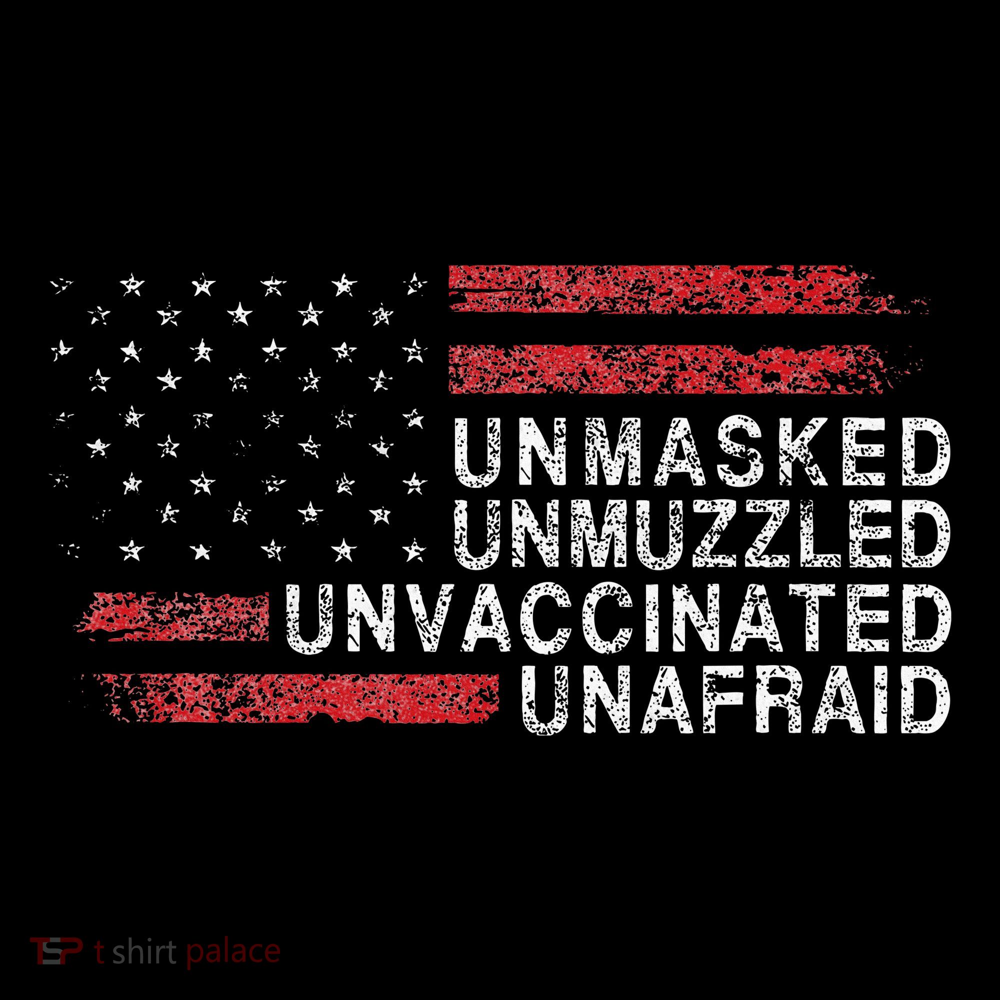 Us Flag Unmasked Unmuzzled Unvaccinated Unafraid Mousepad