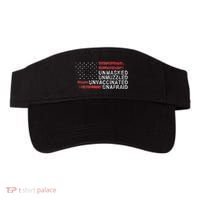 Us Flag Unmasked Unmuzzled Unvaccinated Unafraid Visor thumb 0