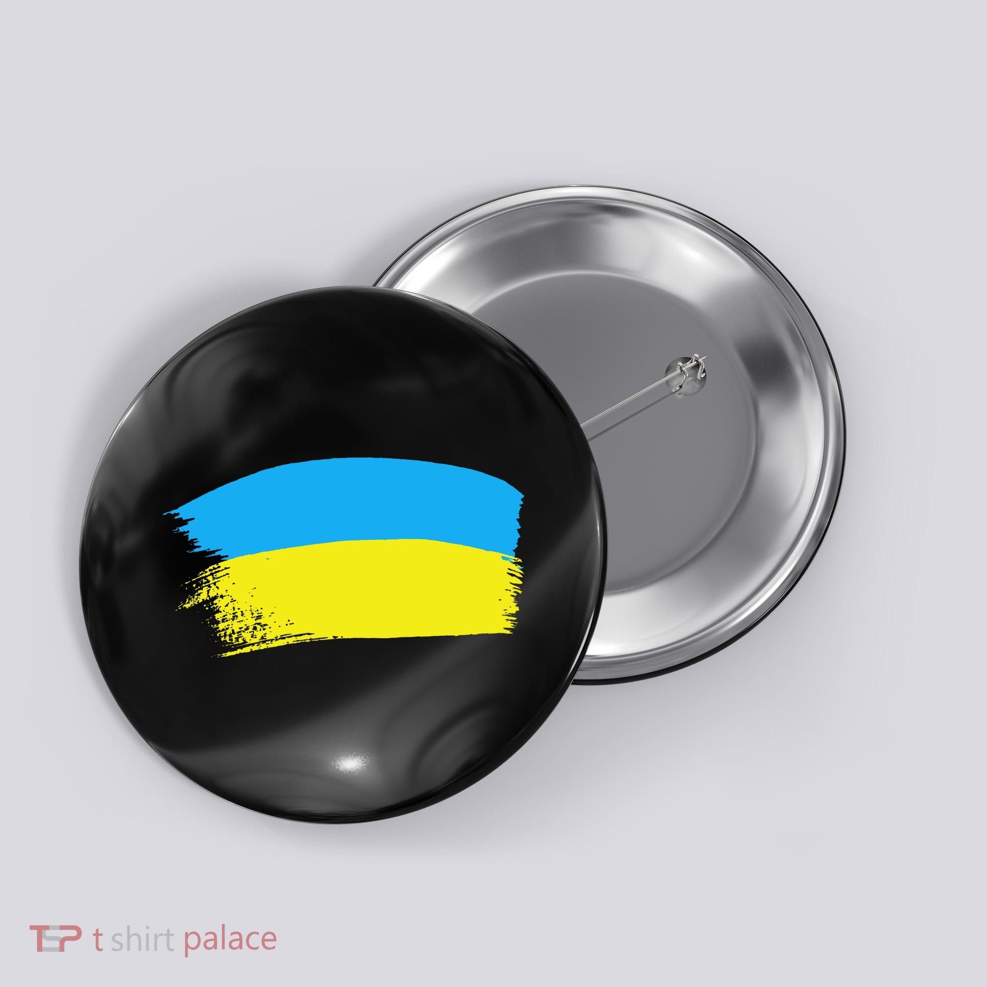 Ukraine Flag Button