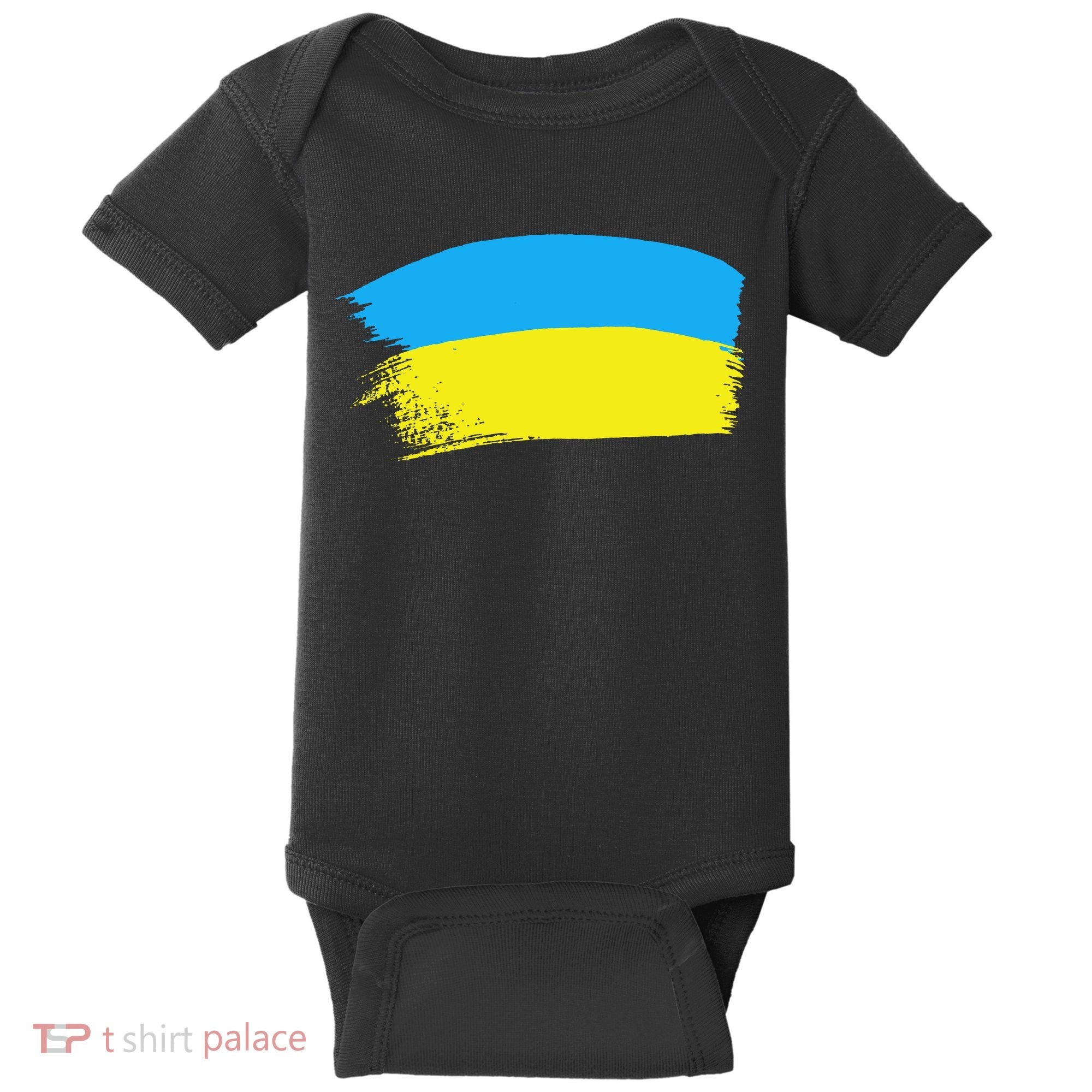 Ukraine Flag Baby Bodysuit