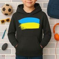 Ukraine Flag Kids Hoodie thumb 2