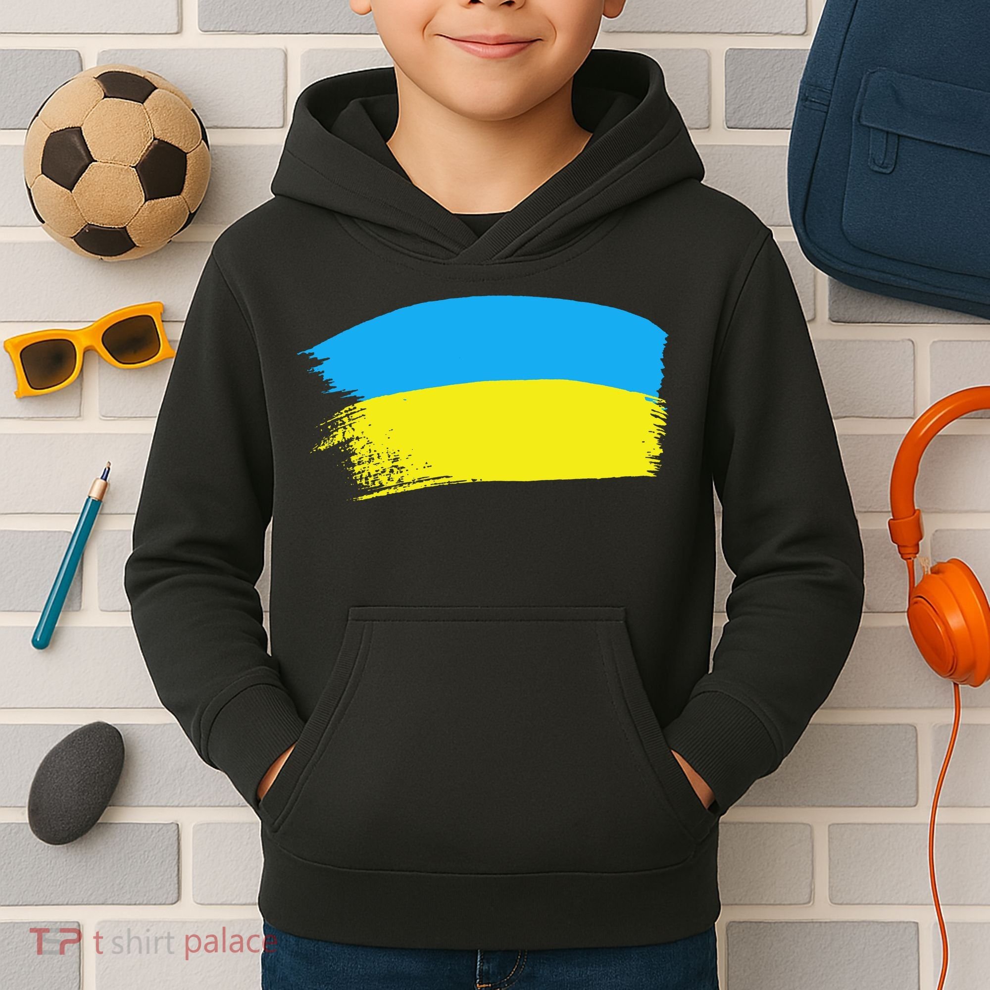 Ukraine Flag Kids Hoodie