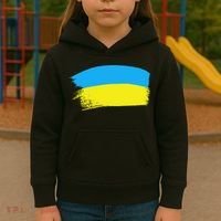 Ukraine Flag Kids Hoodie thumb 3