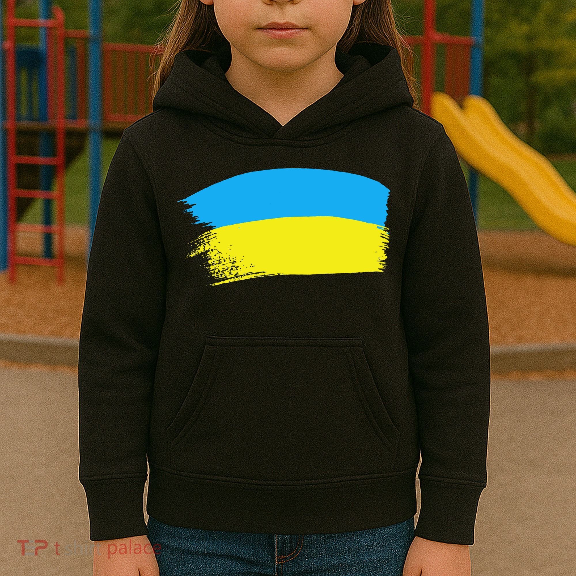 Ukraine Flag Kids Hoodie